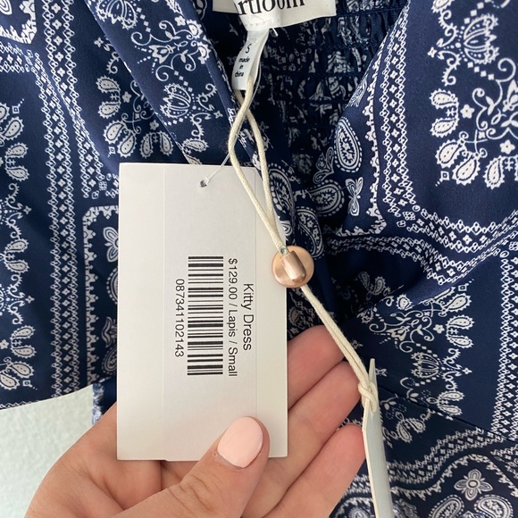 Brand New Navy and White Patterned Jumpsuit - Picture 2 of 2